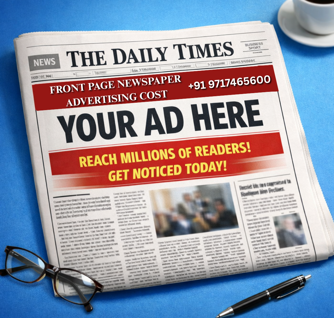 Front Page Newspaper Advertising Cost vs Inside Page Ads – Which Gives Better ROI in India?